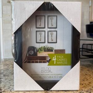 NWT.  Set of 4 Shadow Boxes  5x7